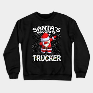 Santas Favorite Trucker Christmas Crewneck Sweatshirt